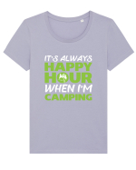 CAMPING Tricou mânecă scurtă guler larg fitted Damă Expresser