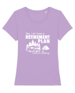 CAMPING Tricou mânecă scurtă guler larg fitted Damă Expresser