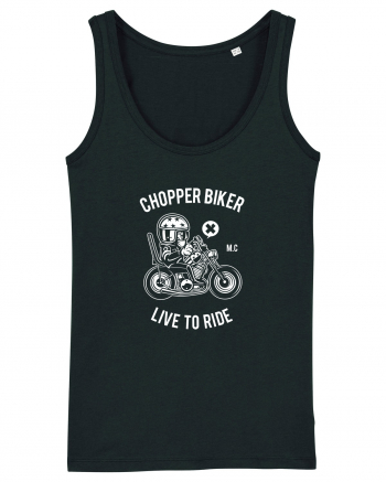 Chopper Biker White Black