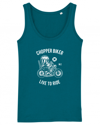 Chopper Biker White Ocean Depth