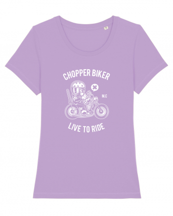 Chopper Biker White Lavender Dawn