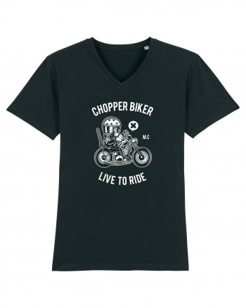 Chopper Biker White Black