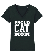 CAT MOM Tricou mânecă scurtă guler V Damă Evoker