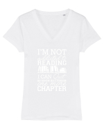 READING BOOKS Tricou mânecă scurtă guler V Damă Evoker