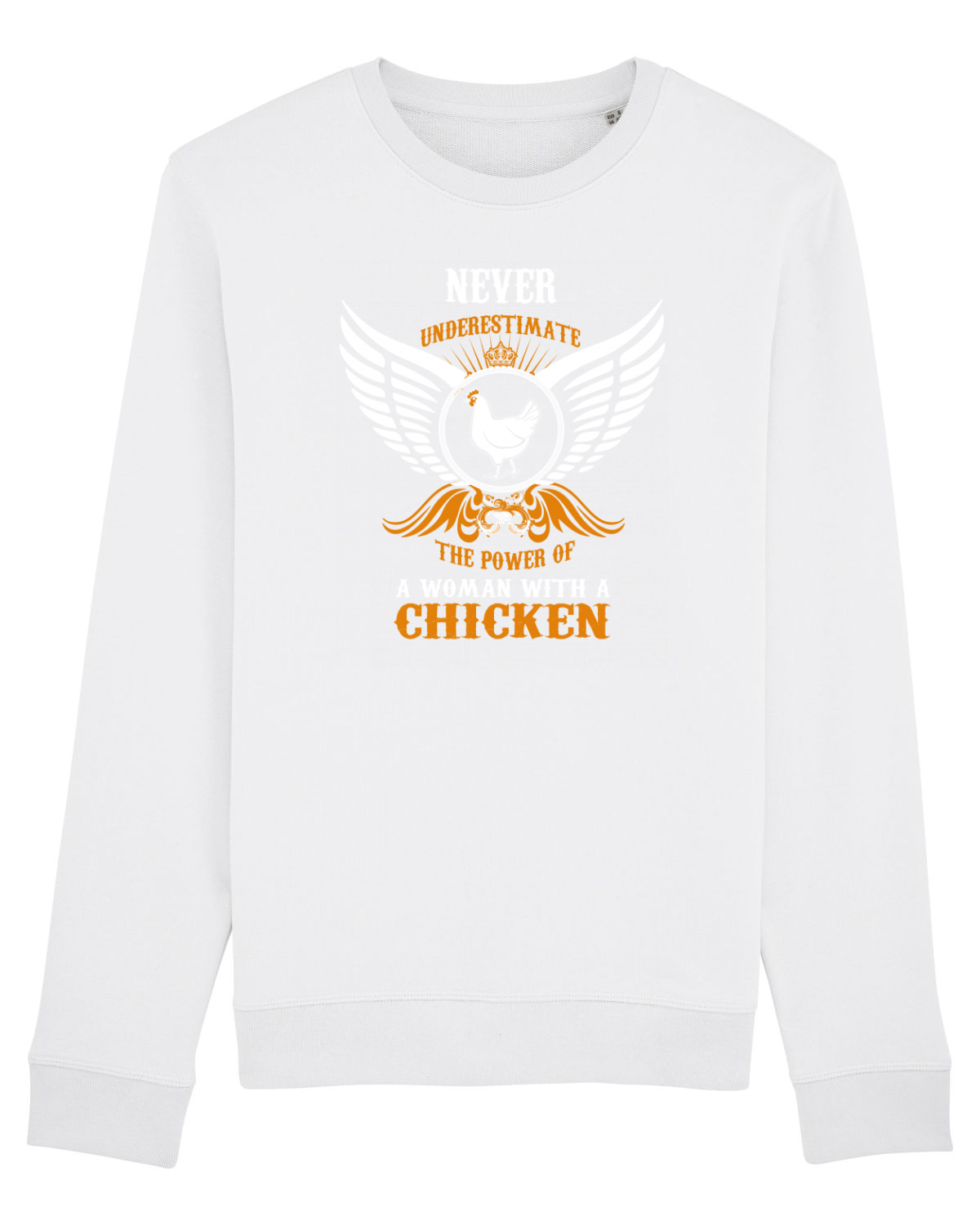 Bluză mânecă lungă Unisex Rise White