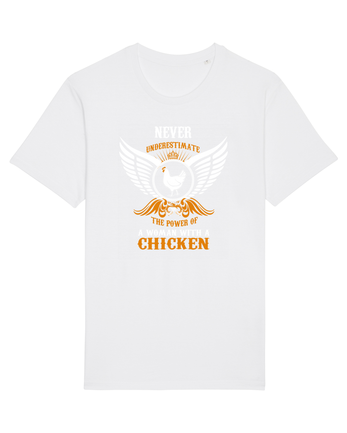 Tricou mânecă scurtă Unisex Rocker White
