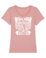 CHIROPRACTOR Tricou mânecă scurtă guler larg fitted Damă Expresser