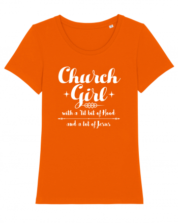 CHURCH GIRL Bright Orange