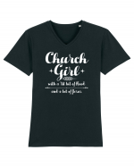 CHURCH GIRL Tricou mânecă scurtă guler V Bărbat Presenter