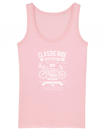 Classic Ride Moto White Cotton Pink