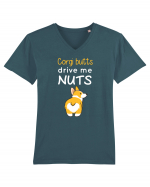 CORGI BUTTS Tricou mânecă scurtă guler V Bărbat Presenter