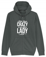 CRAZY LADY Hanorac cu fermoar Unisex Connector