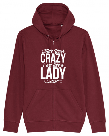 CRAZY LADY Burgundy