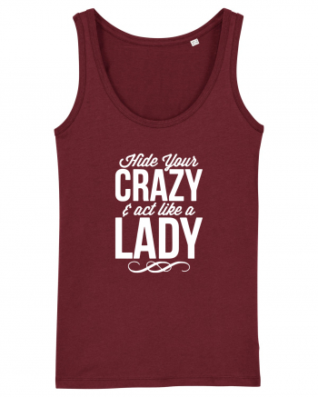 CRAZY LADY Burgundy