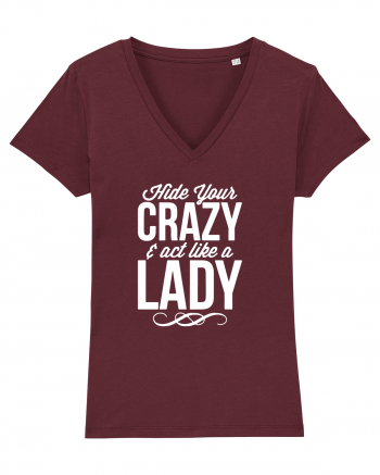 CRAZY LADY Burgundy