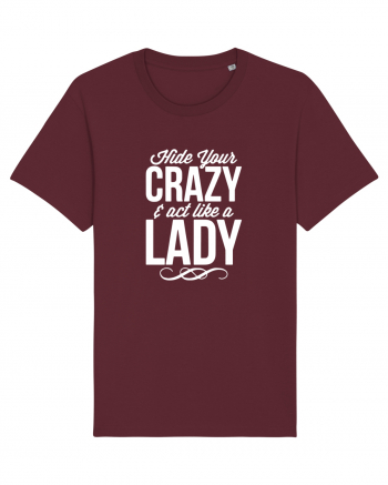 CRAZY LADY Burgundy