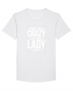 CRAZY LADY Tricou mânecă scurtă guler larg Bărbat Skater