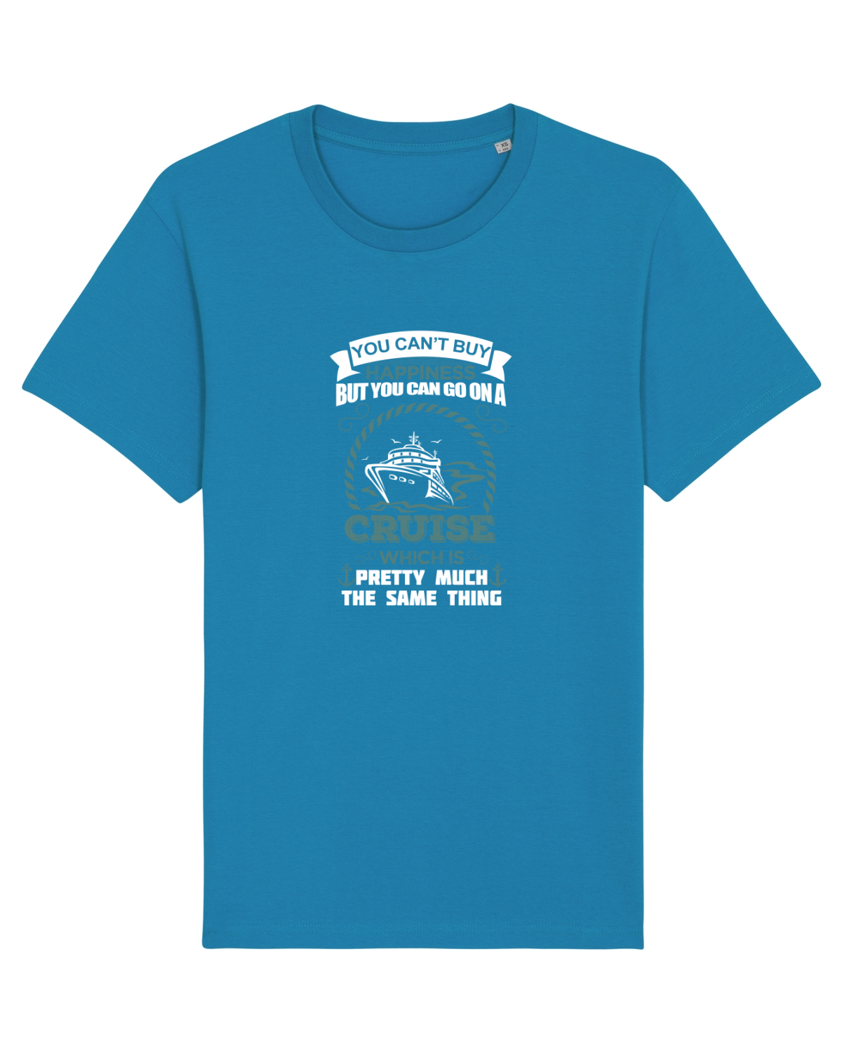 Tricou mânecă scurtă Unisex Rocker Azur