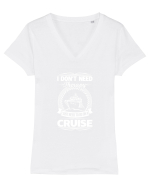 CRUISE Tricou mânecă scurtă guler V Damă Evoker