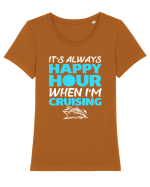 CRUISE Tricou mânecă scurtă guler larg fitted Damă Expresser