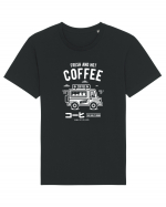 Coffee Van Japanese White Tricou mânecă scurtă Unisex Rocker