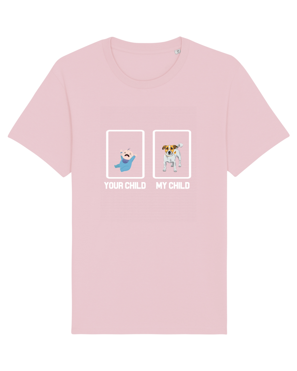 Tricou mânecă scurtă Unisex Rocker Cotton Pink