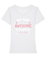 DAUGHTER Tricou mânecă scurtă guler larg fitted Damă Expresser