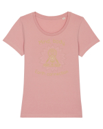 YOGA Tricou mânecă scurtă guler larg fitted Damă Expresser