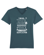 EDUCATOR Tricou mânecă scurtă guler V Bărbat Presenter