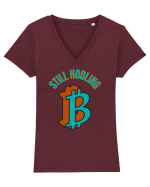 Still Hodling Tricou mânecă scurtă guler V Damă Evoker