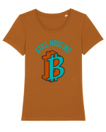 Still Hodling Tricou mânecă scurtă guler larg fitted Damă Expresser