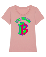 Still Hodling Tricou mânecă scurtă guler larg fitted Damă Expresser