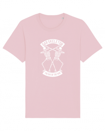 Dab Skeleton White Cotton Pink