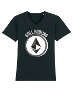 Still Hodling.Etherum  Tricou mânecă scurtă guler V Bărbat Presenter