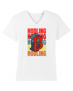 Hodling Tricou mânecă scurtă guler V Bărbat Presenter