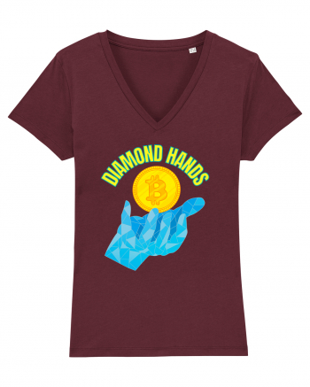 Diamond Hands Burgundy