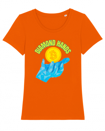 Diamond Hands Bright Orange