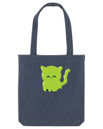 Ghost green kitty Sacoșă textilă