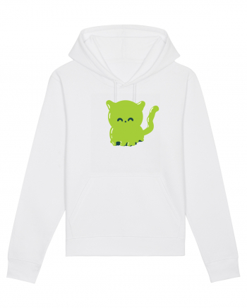 Ghost green kitty White