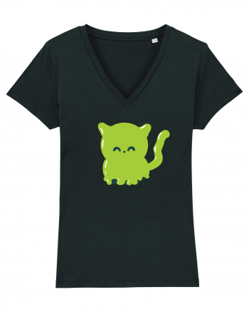 Ghost green kitty Black