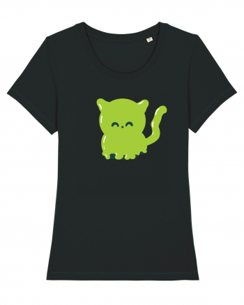 Ghost green kitty Black