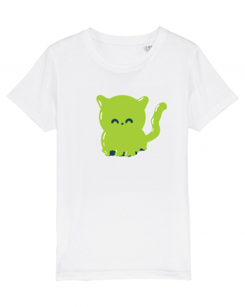 Ghost green kitty White