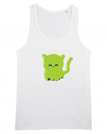 Ghost green kitty White