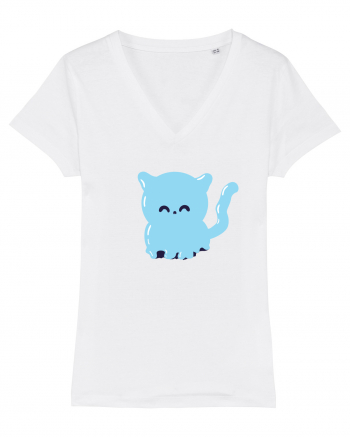 Ghost blue kitty White