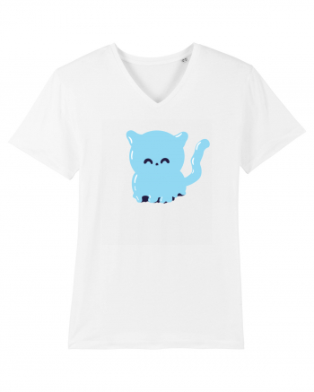 Ghost blue kitty White