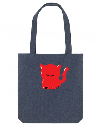 Ghost red devil kitty Midnight Blue