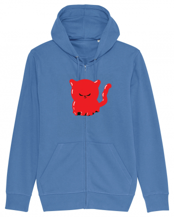 Ghost red devil kitty Bright Blue