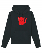 Ghost red devil kitty Hanorac Unisex Drummer