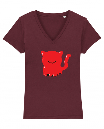 Ghost red devil kitty Burgundy