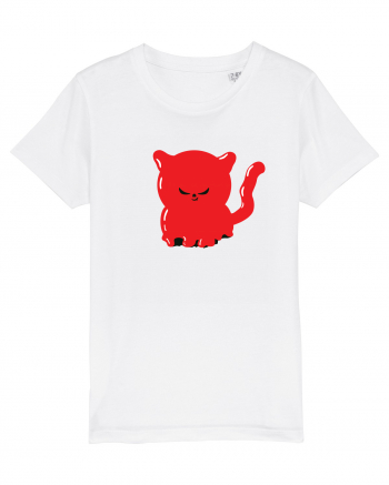 Ghost red devil kitty White